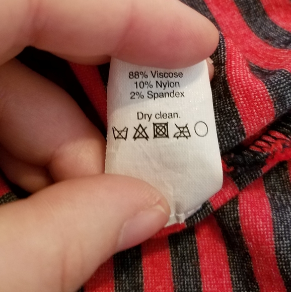 EUC Madewell Red Striped T-Shirt Dress - Picture 5 of 6